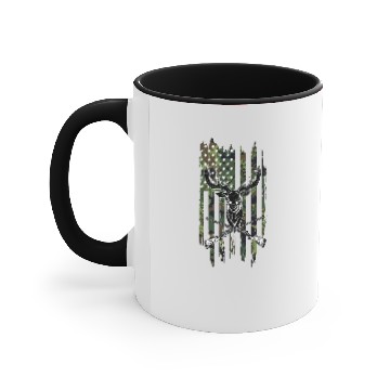 Discover Hunting American camouflage Flag Accent Mugs
