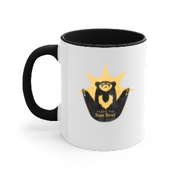 Discover Praise the Sun Bear Accent Mugs