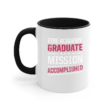 Discover Fire Academy Student Accomplish Fireman Accent Mugs