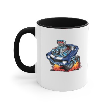 Discover Classic Sixties American Muscle Car Cartoon Accent Mugs