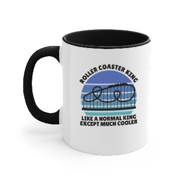 Discover roller coaster king Accent Mugs
