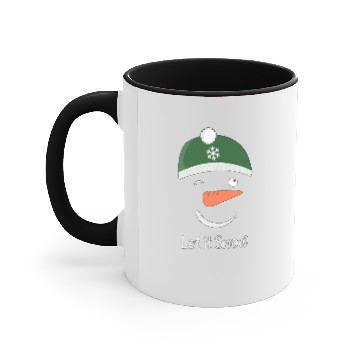 Discover Snowman Green Cap - Let It Snow Accent Mugs