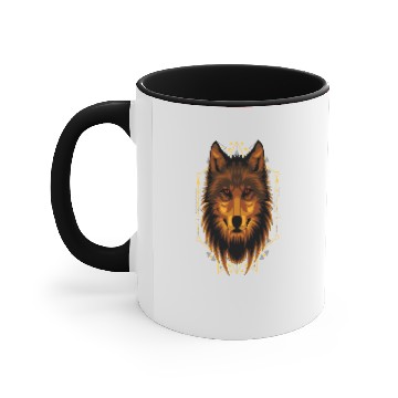 Discover Mountain wolf fighter Accent Mugs