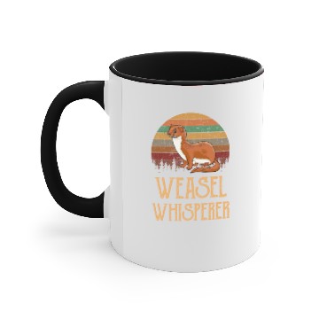 Discover weasel whisperer, weasel Accent Mugs
