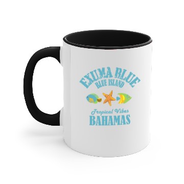 Discover Exuma Blue Bahamas Accent Mugs