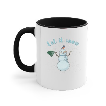 Discover Let it snow Accent Mugs