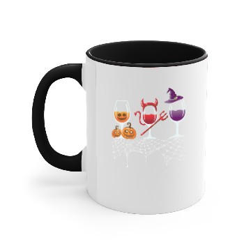 Discover Halloween Red Wine Glasses Pumpkin Devil Witch Cut Accent Mugs