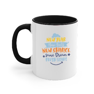 Discover New Year's Eve Midnight Changes Dreams Accent Mugs