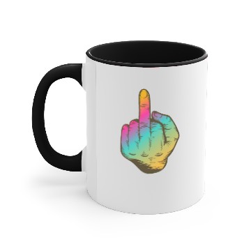 Discover Middle Finger Stinky Fuck You Offensive Symbol Accent Mugs