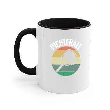 Discover Vintage Funny Pickleball Player Pickle Ball Gift Accent Mugs