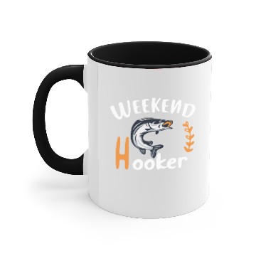 Discover weekend hooker Accent Mugs
