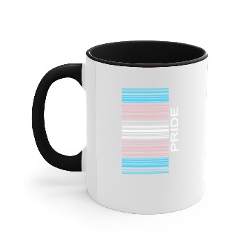 Discover Barcode Transgender Pride Lgbtq Flag Trans Support Accent Mugs