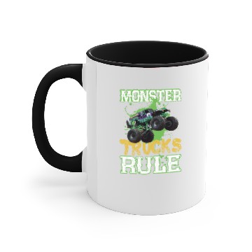Discover Monster trucks rule Accent Mugs