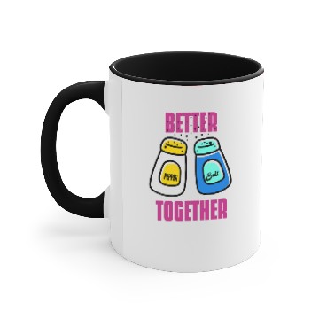 Discover Better Together Salt Pepper Accent Mugs