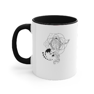 Discover astronaut solar system evolution of huanity Accent Mugs