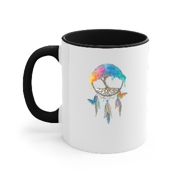 Discover Tree of life Mantra Accent Mugs