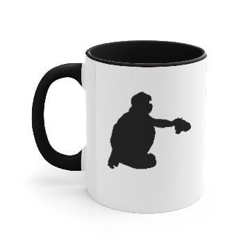 Discover Baseball catcher Accent Mugs