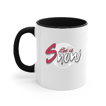 Discover Let it snow Accent Mugs