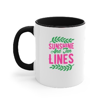Discover Sunshine And Tan Lines Accent Mugs