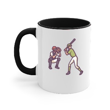 Discover Baseball Game Accent Mugs