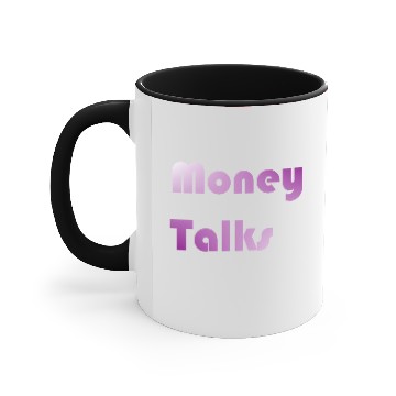 Discover Money Talks Accent Mugs