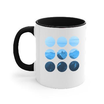 Discover Blue Mountain dots Accent Mugs