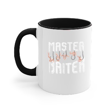 Discover Master Baiter Hook and Worm Accent Mugs