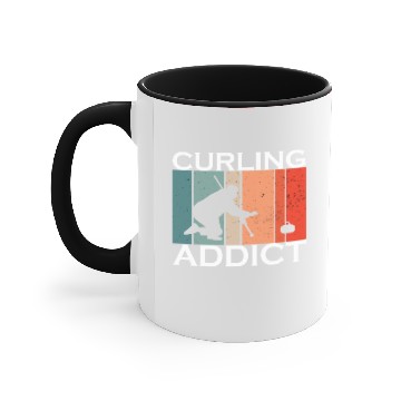 Discover curling Addict Accent Mugs