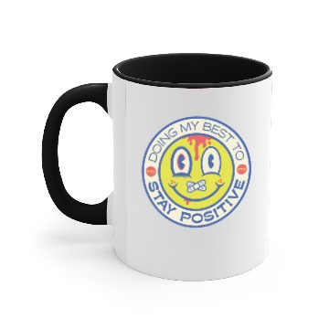 Discover Stay Positive Accent Mugs
