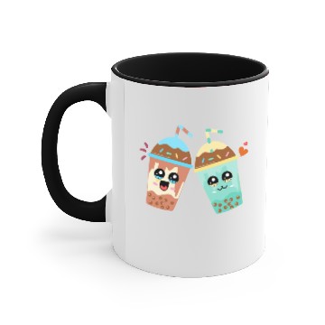 Discover cartoon milk tea Accent Mugs