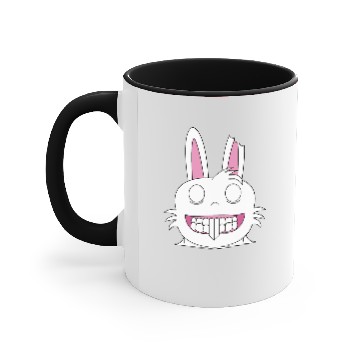 Discover Creepy bunny Accent Mugs