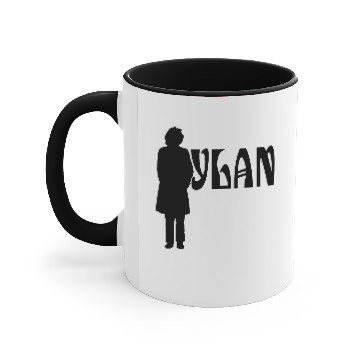 Discover Silhouette Bob Dylan Accent Mugs