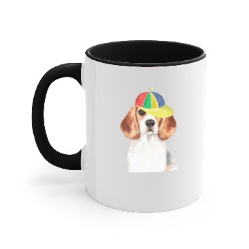 Discover Beagle Dog Accent Mugs