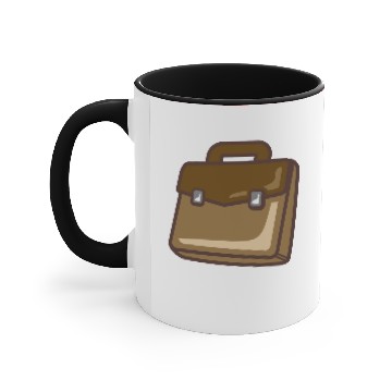 Discover leather bag Accent Mugs