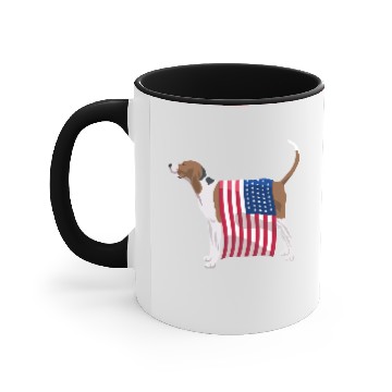 Discover Partriotic Treeing Walker Coonhound Accent Mugs For