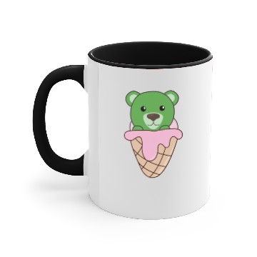 Discover Green Bear In Ice Waffle Funny Animals In Essen Accent Mugs