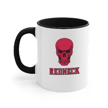 Discover Redneck Red Skull Accent Mugs