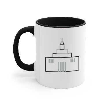 Discover Mormon temple Accent Mugs