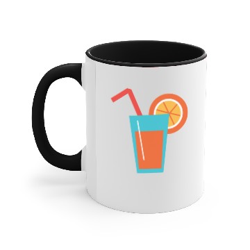 Discover Orange juice Accent Mugs