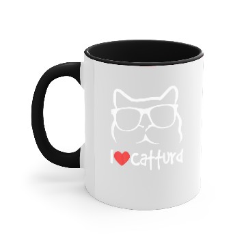 Discover I Love Catturd Accent Mugs