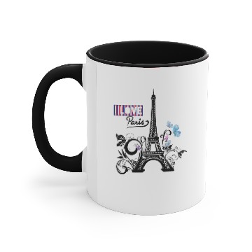 Discover I love Paris Accent Mugs