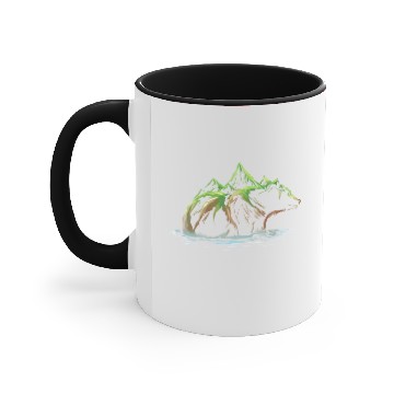 Discover Bear Grizzly Conservation Accent Mugs