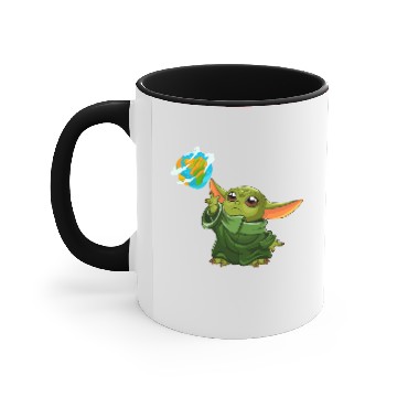 Discover Grogu "mandalorian" in green Accent Mugs