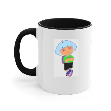 Discover Dora from Dora the explorer with a new style Accent Mugs