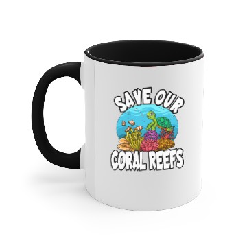 Discover SAVE OUR CORAL Accent Mugs