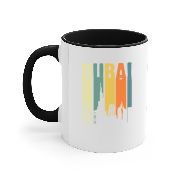 Discover Dubai Retro Accent Mugs