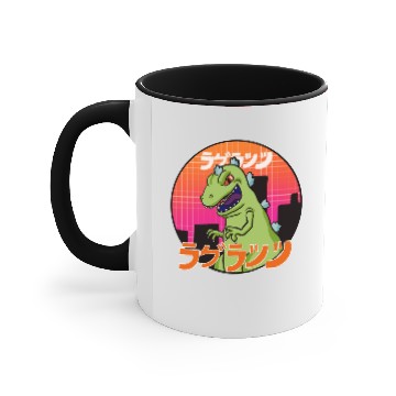 Discover Reptar attack Accent Mugs
