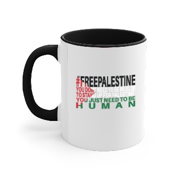 Discover Free Palestine Flag Accent Mugs