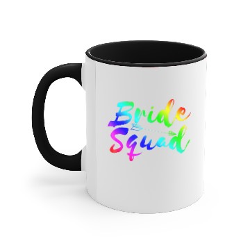 Discover Rainbow Bride Squad Group Bachelorette Party T Accent Mugs