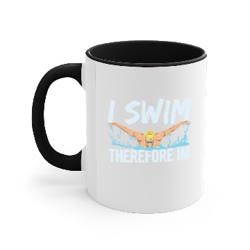 Discover Swim Design for a Expert Swimmer Accent Mugs